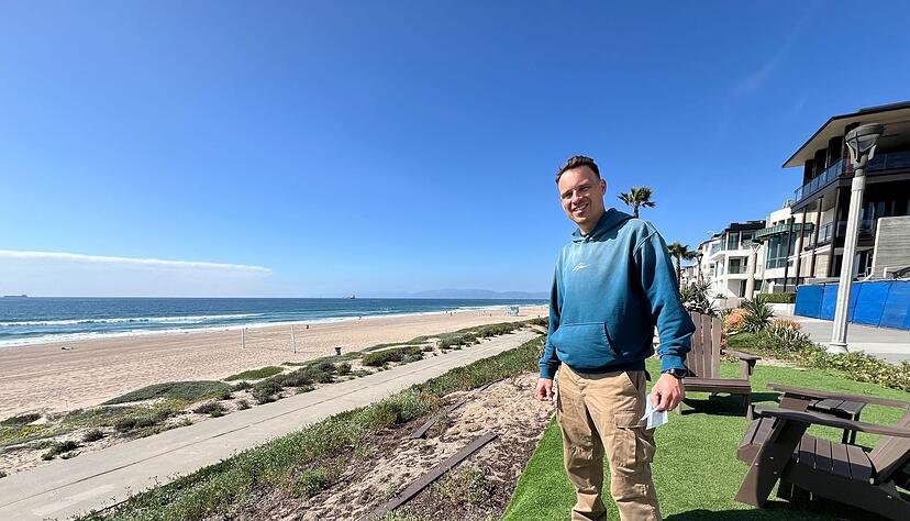 Michael Ralla ist ein begeisterter Surfer.