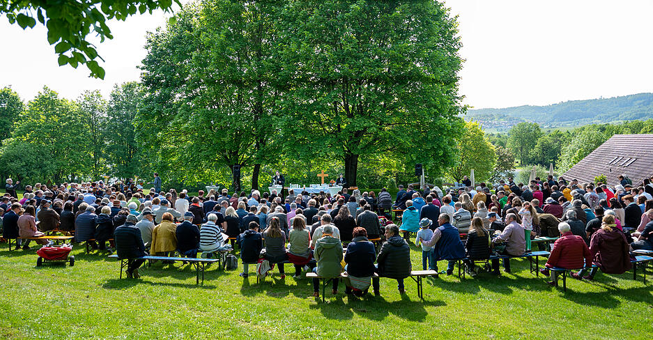 Christi Himmelfahrt "Kirche im Gr&uuml;nen" Taufgottesdienst am Breitenauer See