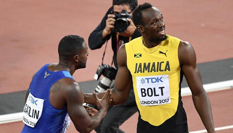Sein langj&auml;hriger Dauerrivalen Justin Gatlin gewann das Finale. Foto: Martin Meissner