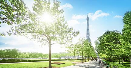 Paris hat es sich zum Ziel gesetzt, eine besonders grüne Stadt zu werden. Autos werden systematisch verdrängt, um dafür Platz zu schaffen.
Foto: Iakov Kalinin/stock.adobe.com