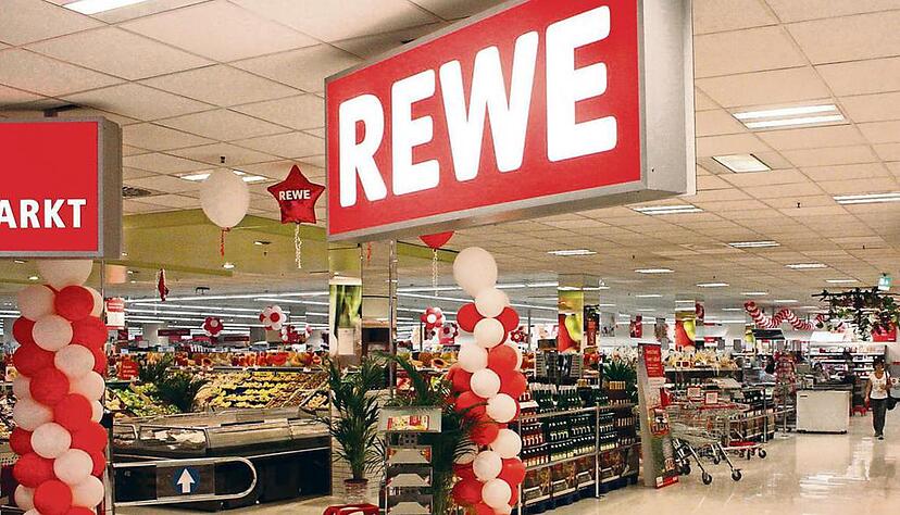 Der Rewe-Markt in &Ouml;hringen ist etwa doppelt so gro&szlig;, wie der Markt in Neuenstein, der bis Mitte 2015 in der N&auml;he der Firma Getrag entstehen soll.Foto: Archiv/ Koch.