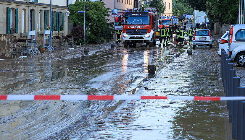 Anfang der Woche hat ein Unwetter in Gemmingen große Schäden verursacht.