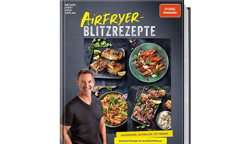 «Airfryer-Blitzrezepte. Die besten Rezepte für die Heißluft-Fritteuse», Christian Henze, Becker Joest Volk Verlag 2025, 192 Seiten, 30 Euro, ISBN 978-3-95453-369-5. «Airfryer-Blitzrezepte. Die besten Rezepte für die Heißluft-Fritteuse», Christian Henze, Becker Joest Volk Verlag 2025, 192 Seiten, 30 Euro, ISBN 978-3-95453-369-5.