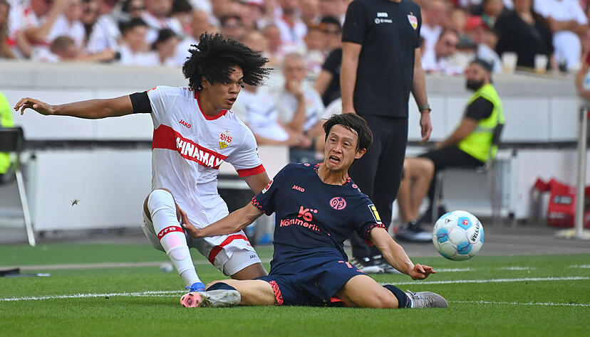Anrie Chase startete beim VfB Stuttgart auch gegen den FSV Mainz von Beginn an. Anrie Chase startete beim VfB Stuttgart auch gegen den FSV Mainz von Beginn an.