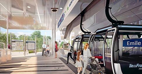 Viele Parallelen zu Heilbronn: Im Großraum Paris soll Ende des Jahres eine Seilbahn das Nahverkehrssystem ergänzen. Viele Parallelen zu Heilbronn: Im Großraum Paris soll Ende des Jahres eine Seilbahn das Nahverkehrssystem ergänzen.