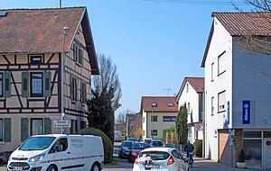 Die Kreuzung Hohenloher Stra&szlig;e auf Kelterweg geh&ouml;rt zu den neuralgischen Punkten der Ortsdurchfahrt.
Foto: Archiv