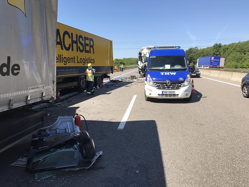 A6-Unfall bei bei Kirchardt