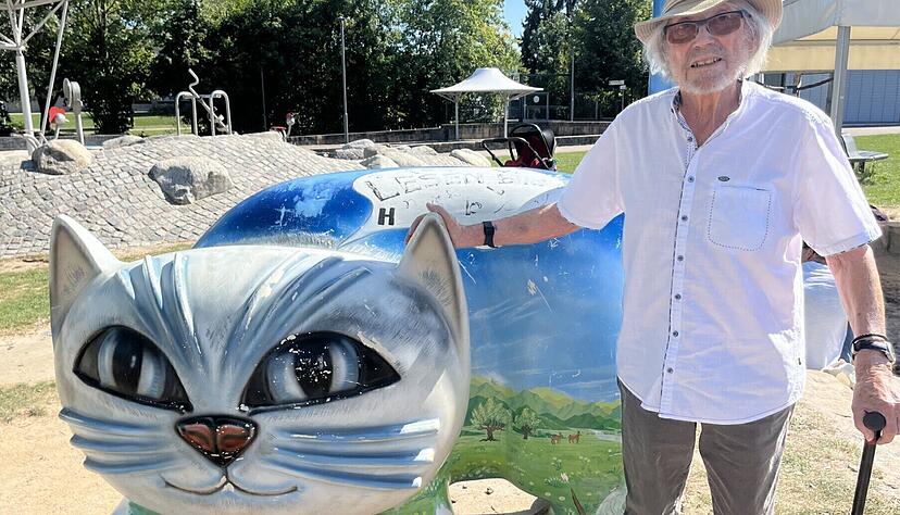 Der Rälling als Symbolfigur für Abstatt war einst die Idee des Grafikers und Künstlers Horst Schwarz. Überall im Ort, auch im Bürgerpark, sind die Skulpturen präsent.