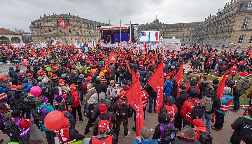 IG-Metall-Aktionstag in Stuttgart: &laquo;Keine Zeit zu verlieren.&raquo;