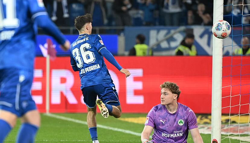 Rafael Pinto Pedrosa erzielte das 1:1 f&uuml;r den KSC.