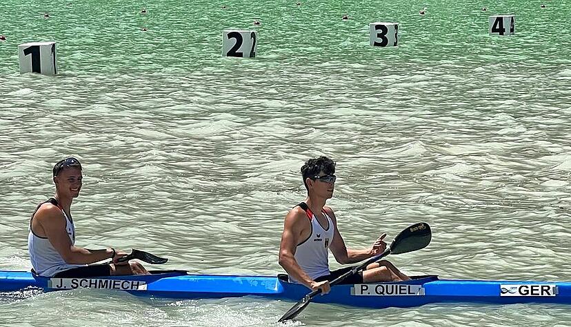 Im Juli gewann Julian Schmiech (links) mit Philipp Quiel WM-Silber in der Juniorenklasse. Nun steht die erste nationale Quali f&uuml;r Schmiech an.
 Foto: privat