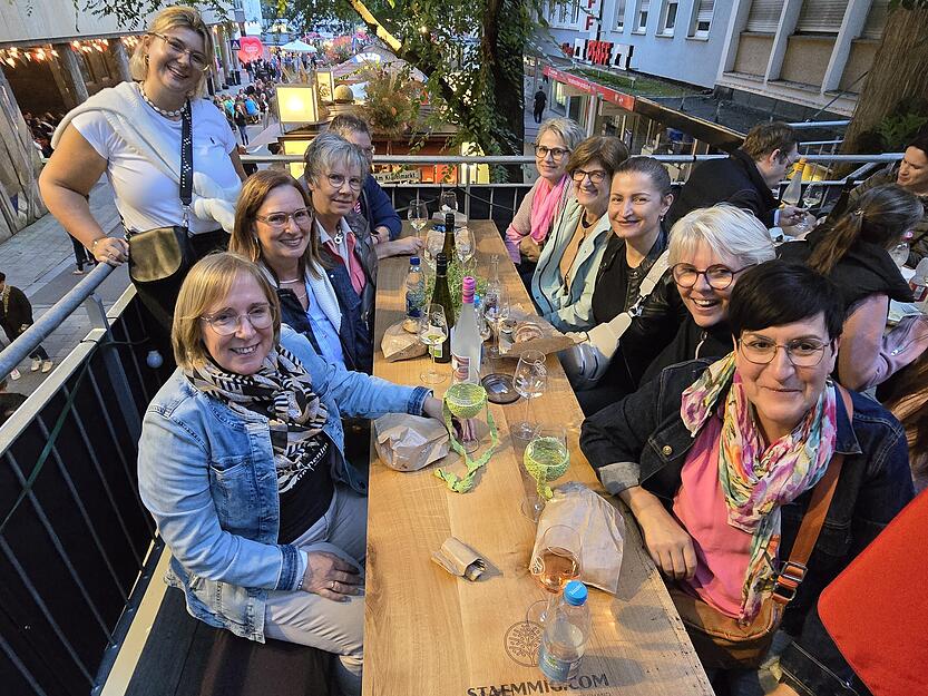 Die Stimmung war prächtig, das Heilbronner Weindorf gut besucht.