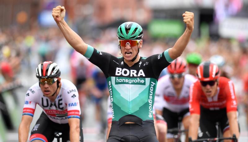 Pascal Ackermann hat souverän die 1. Etappe der Deutschland-Tour gewonnen.