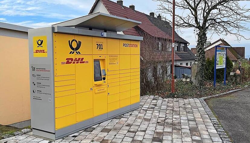 Die automatische Poststation an der Fl&auml;che am Stutz wurde im Oktober 2025 eingerichtet.