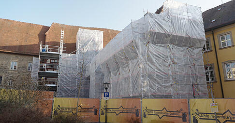 Das Alte Spital in Bad Wimpfen wird derzeit restauriert.