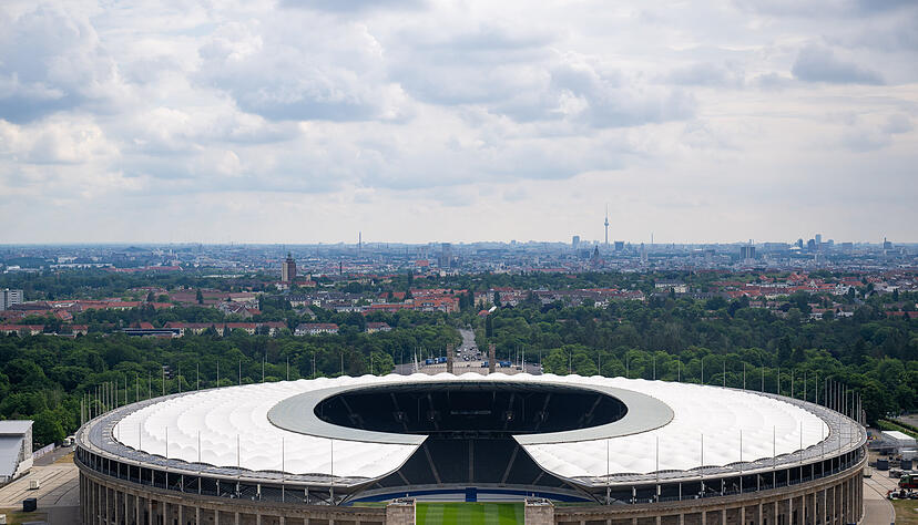 Spielort der EM 2024: Olympiastadion in  Berlin
