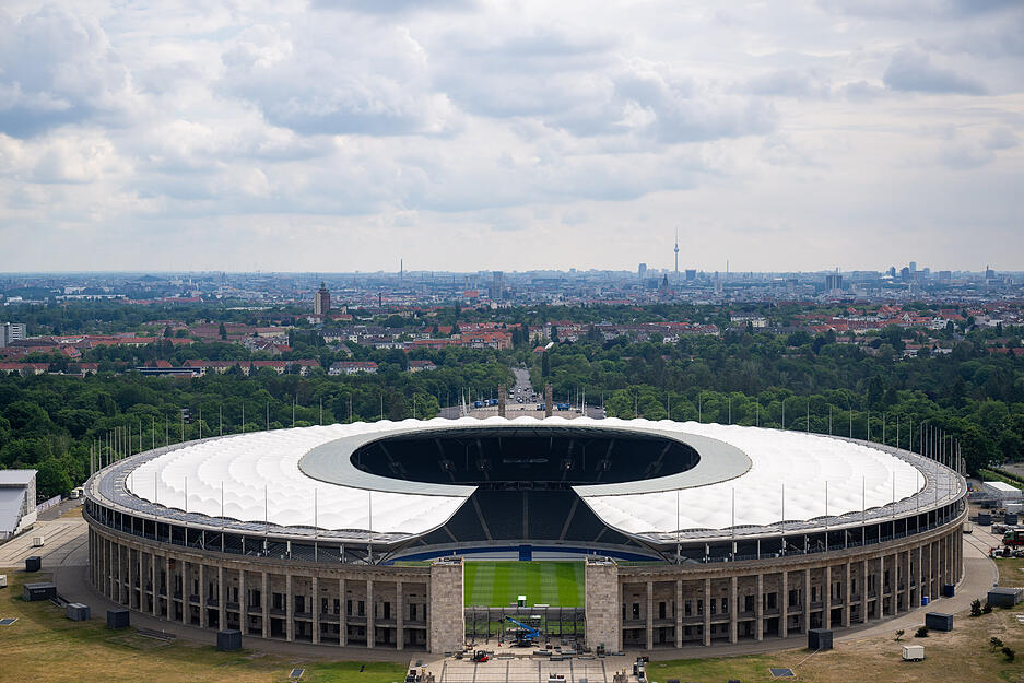Spielort der EM 2024: Olympiastadion in  Berlin