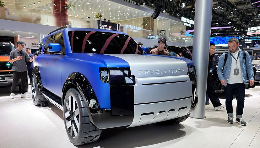 Der Freelander zeigt sich auf der Auto China in Peking als eigenst&auml;ndige Marke f&uuml;r elektrifizierte Fahrzeuge.