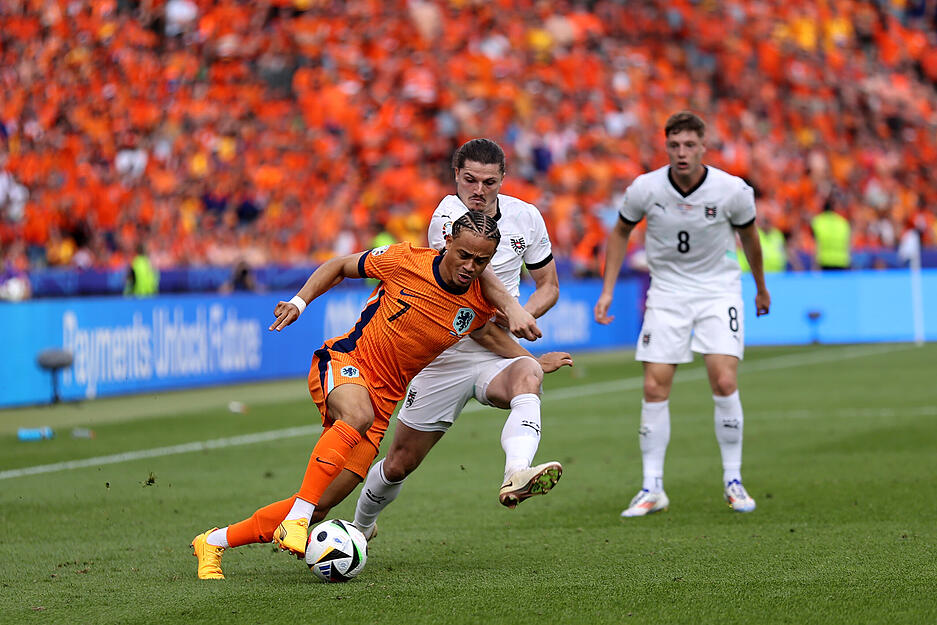 &Ouml;sterreich und die Niederlande lieferten sich ein spannendes Spiel bei der EM 2024.