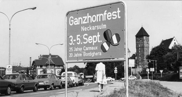 1983 feiert Neckarsulm mit dem Ganzhornfest gleichzeitig das 25jährige Partnerschaftsjubiläum mit Carmaux und das 20jährige mit Bordighera.