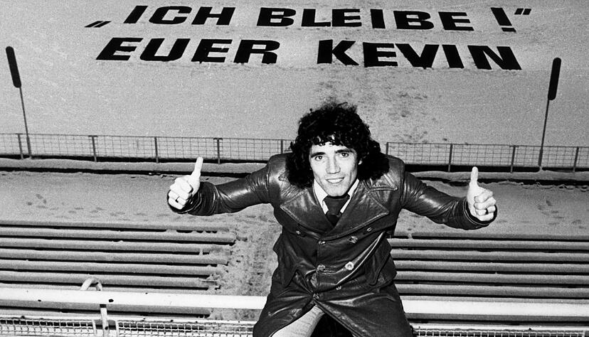 Kevin Keegan im alten Volksparkstadion des HSV.
