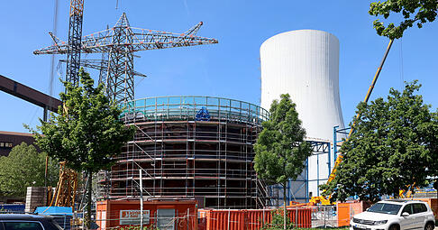 Alleine in Heilbronn investiert die EnBW etwa 500 Millionen Euro in den Neubau eines wasserstofff&auml;higen Gaskraftwerks.