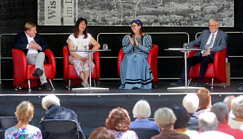 Diskutierten über das Käthchen (von links): Nico Weinmann, Elke Winkler, Franziska Maurer und Christhard Schrenk. Diskutierten über das Käthchen (von links): Nico Weinmann, Elke Winkler, Franziska Maurer und Christhard Schrenk.