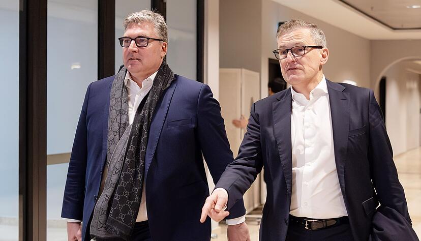 Entt&auml;uscht vom DFB: Hellmann und Dreesen.