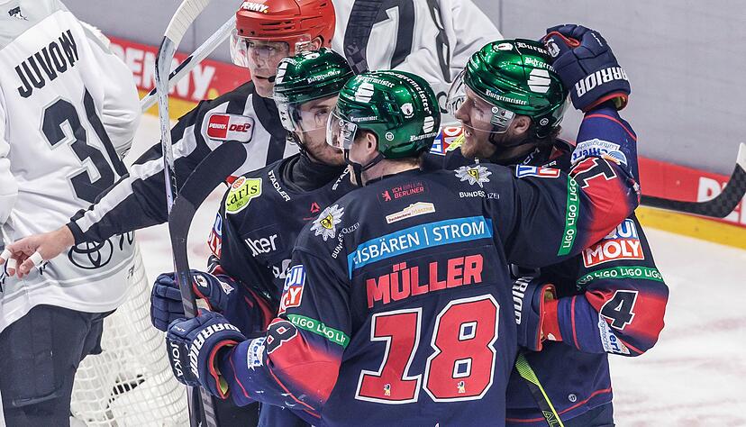 Den Eisb&auml;ren Berlin gelingt ein &uuml;berzeugender Serienstart gegen die Haie.