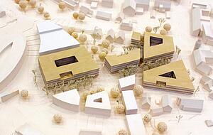 Das sind die vier Siegerentwürfe des Architektenwettbewerbs: von links oben nach links unten im Uhrzeigersinn der erste, zweite, dritte und vierte Preisträger.
Fotos: privat Das sind die vier Siegerentwürfe des Architektenwettbewerbs: von links oben nach links unten im Uhrzeigersinn der erste, zweite, dritte und vierte Preisträger.
Fotos: privat