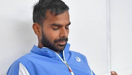 Hatte nur noch 900 Euro auf dem Konto: Sumit Nagal.
Foto: Mario Berger