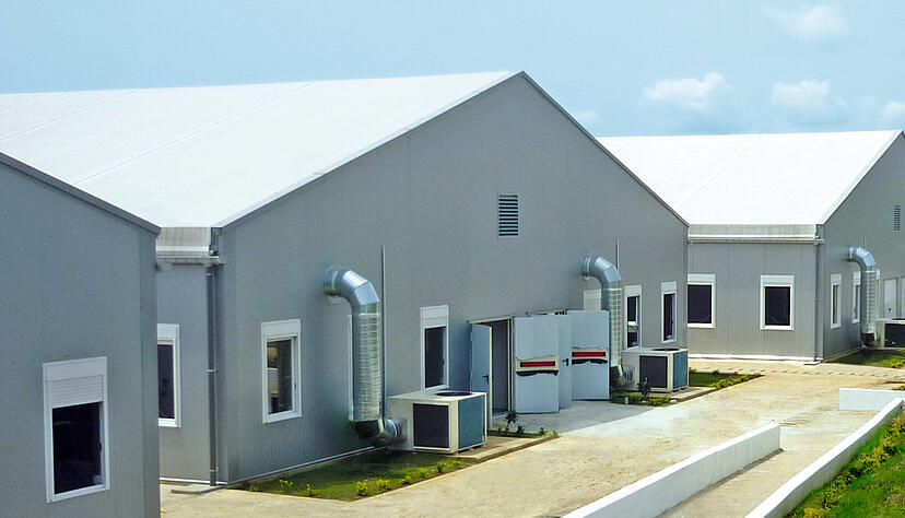 Tempor&auml;re Hallen und Zelte sind die Spezialit&auml;t der Losberger De Boer-Gruppe.