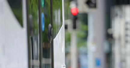 Probefahrt autonomes Bus-Shuttle auf der Bahnhofstraße Heilbronn Probefahrt autonomes Bus-Shuttle auf der Bahnhofstraße Heilbronn