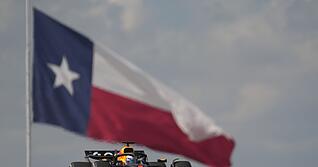 Platz fünf beim Warmfahren im heißen Texas für Max Verstappen.