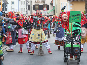 Faschingsumzug der Wolfsstecher in Bad Rappenau.