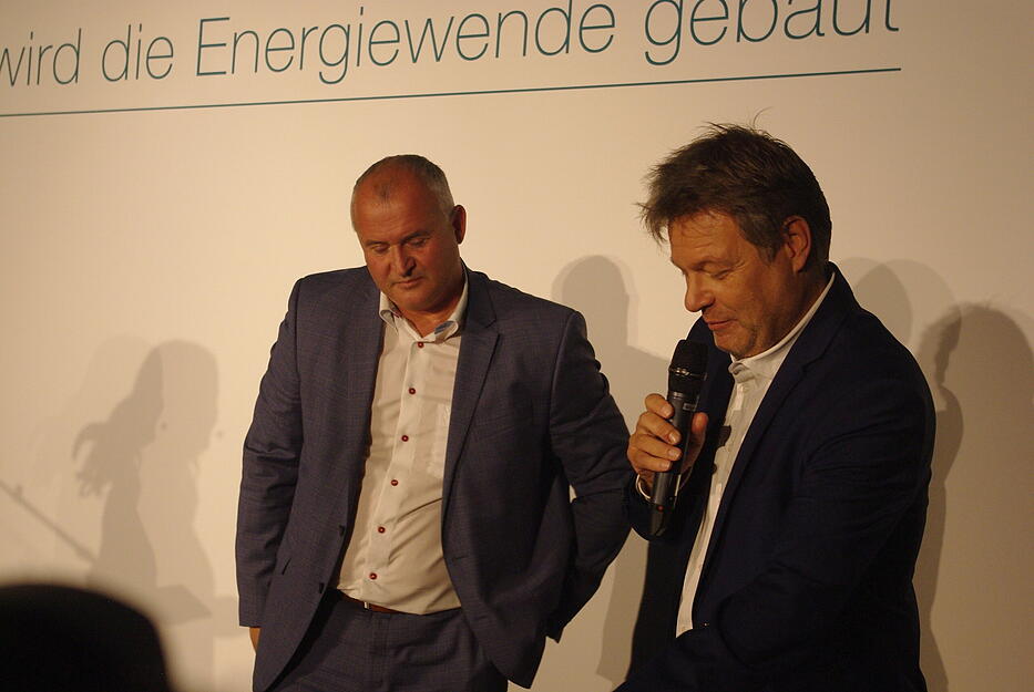 Wirtschaftsminister Habeck in Leingarten