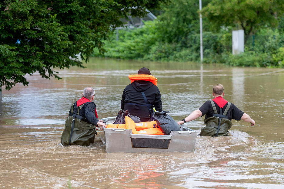 Nach dem Starkregen hatte das Hochwasser die Freizeitanlage Happy Match besonders hart getroffen.