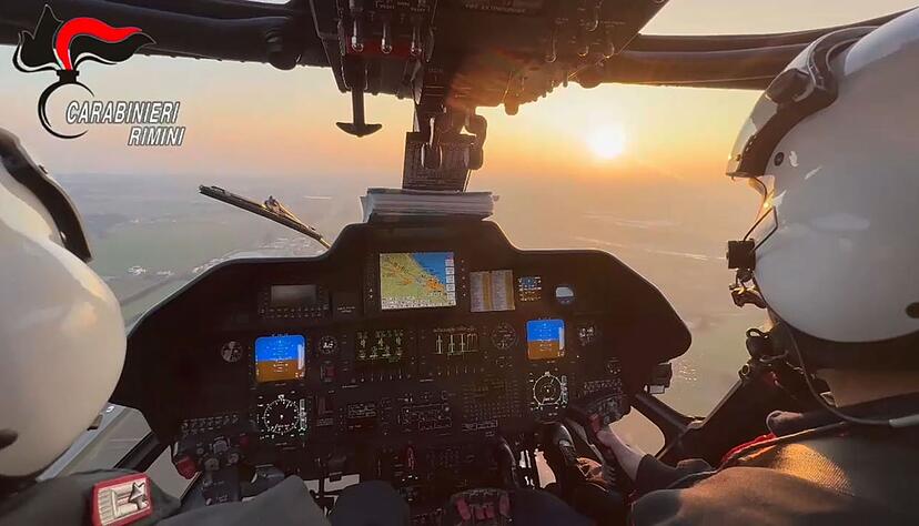 Bei der Festnahme waren auch Hubschrauber im Einsatz.