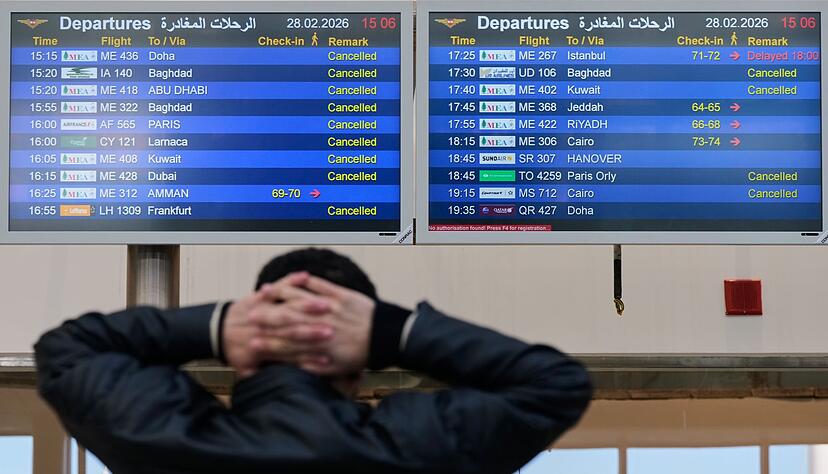 Viele Menschen sitzen fest.