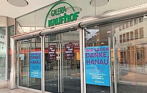 Ende Januar gingen im Kaufhof in Hanau die Lichter endgültig aus. Ende Januar gingen im Kaufhof in Hanau die Lichter endgültig aus.
