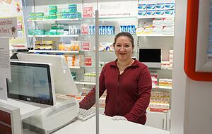 Lumtureje Bajramaj-Hasanaj von der von der Harfensteller-Apotheke in Heilbronn. Foto: Lisa Könnecke