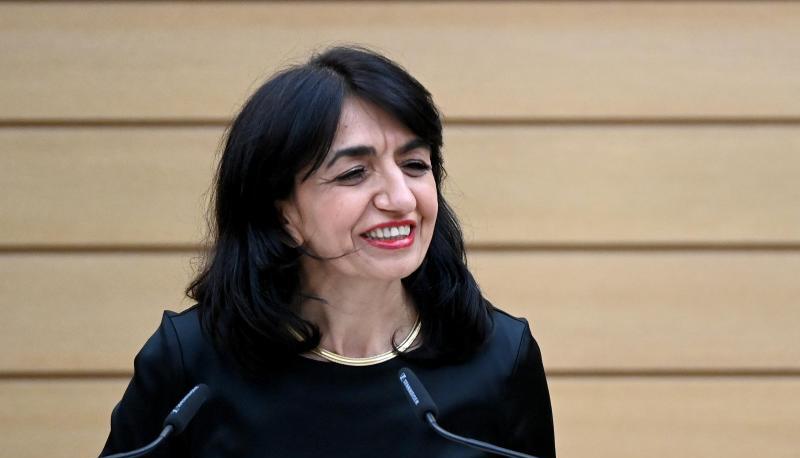 Muhterem Aras (B&uuml;ndnis 90/Die Gr&uuml;nen), wiedergew&auml;hlte Pr&auml;sidentin des Landtags in Stuttgart.