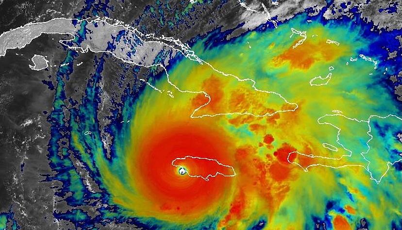 Der Hurrikan zog &uuml;ber den Nordwesten der Karibikinsel.