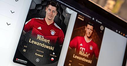 Wer die bekanntesten Fu&szlig;ballstars als NFT-Sammelkarten hat, sitzt auf einem kleinen Verm&ouml;gen. Sammelkarten &uuml;berfluten derzeit die Marktpl&auml;tze.
Foto: dpa