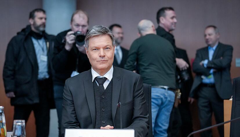 Habeck gab sich im Ausschuss k&auml;mpferisch.