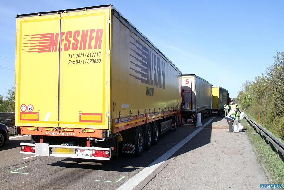 A6: Lkw-Unfall bei Ilshofen