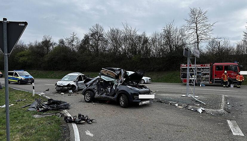 Schwerer Unfall am Dienstagnachmittag bei Murr. Schwerer Unfall am Dienstagnachmittag bei Murr.