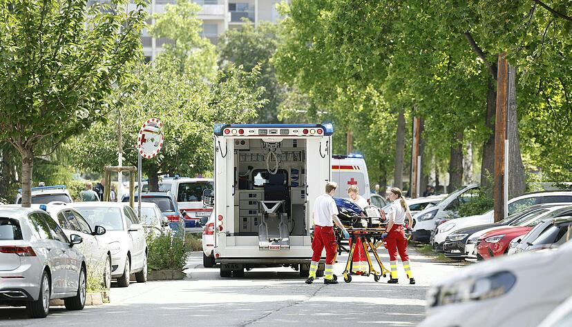 Einsatzkr&auml;fte sind vor Ort.