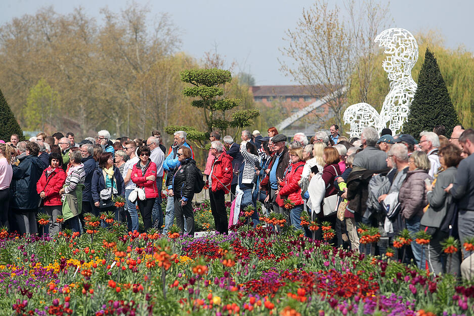 Bis zum Abschluss der Bundesgartenschau im Oktober rechnen die Organisatoren mit mehr als zwei Millionen Besuchen auf der Bundesgartenschau.