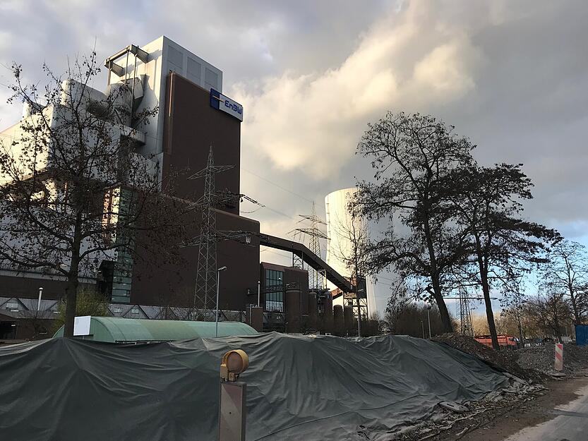 Brand auf EnBW-Gelände in Heilbronn